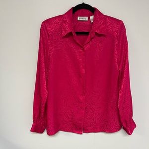 Vintage Worthington Pink Zebra Blouse